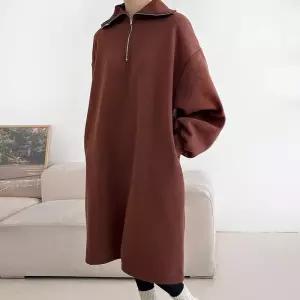 여자 투웨이 반집업 하이넥 빅사이즈 롱원피스