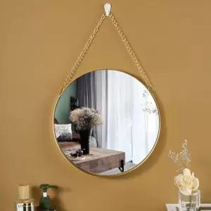 걸이 체인 거울 원형 (WFKBJTW)