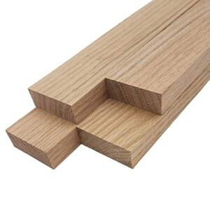 배링턴 하드우드 레드 오크 목재 보드 - 3/4인치 x 2인치 (4개) (3/4인치 48인치)