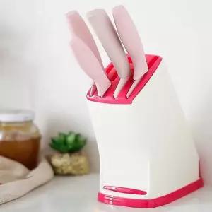 칼 상태 정리대 컬러 블럭 칼꽂이 주방용 칼집 다용도 주방 보관함 (WFKBDT8)