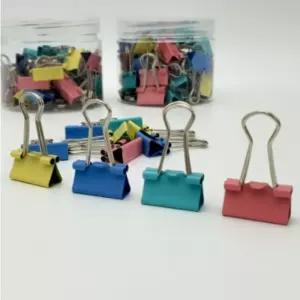 1통(약40개) 소형 철제 문구용 집게 사무 철집게 서류 서류집게 종이집게