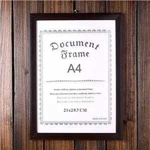 자격증 특허증 모던 허가증 상장 액자 A4 다크브라운 (KYR-W5581A9)