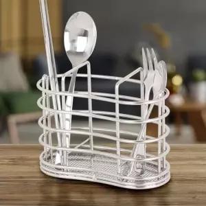 젓가락수저통 스텐수저보관통 설거지 스텐숟가꽂이 젓가락 수저 안정적 (WFKBKBL)