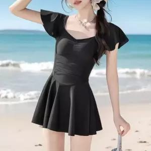 원피스 형 수영복 여자 휴양지 미니 드레스 비치웨어 (WFKBWD2)