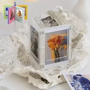 냉장고 장식 포카 홀더 액자 5p 자석 미니액자 스탠드 (KYR-WE68C14)