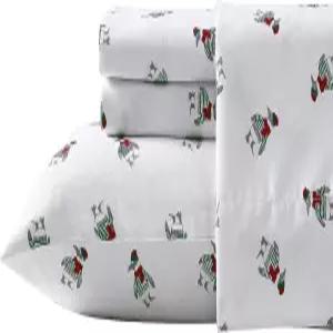 노티카 - 킹 시트 세트 브러시드 플란넬 침구 부드럽고 아늑한 객실 필수품(펭귄 토스 킹)