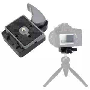 삼각대 헤드 미니 퀵 릴리즈 플레이트 브라켓 스탠드 홀더 카메라 DSLR 퀵슈