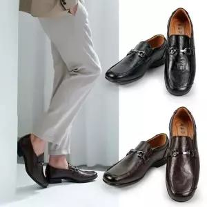 남성 키높이 굽있는 구두 옥스포드화 정장신발 소가죽 미끄럼방지 (WFKBSRW)