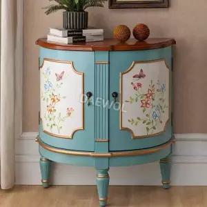 반달 콘솔 현관 장식장 복도 인테리어 거실 소품 선반