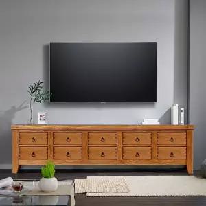 우리목 장거실장 2단 210 원목 TV거실장 소나무가구