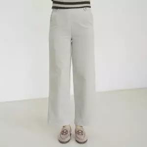 엄마옷 마담4060 팬츠 여성바지 데일리 더블단추기모와이드-YPN2601004-