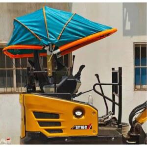지게차차양막 캐노피 접이식 천막 커버 방풍 쉘터 빗물 파라솔 덮개 선바이저 크레인 방수