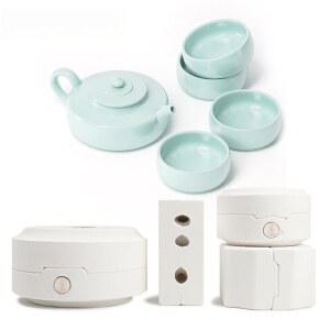 300ML 원형 찻주전자 사용 찻잔 다도세트 저항 연꽃란페이 1리터 매화