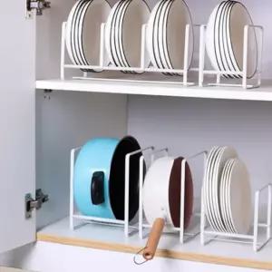 그릇 정리대 선반 싱크대 후라이팬 수납 주방 3단 (WFKBTE9)