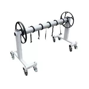 풀장단열재 롤러정리대 2륜 관리 야외 방수포 스텐 바퀴 프레임 수영장 수납 카트