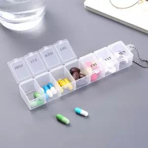휴대용 화이트(투명) 알약통 추천 알약케이스 알약보관함 신상입고 요일