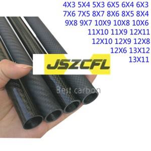 1pcs 3K 탄소 섬유 튜브 파이프 막대 4mm-13M 호환m DIY 드론 키트 Quadcopter 프레임 암 랜딩 기어 액세서