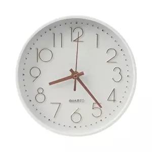 원형 벽시계 (20cm 화이트/로즈골드) DK36 (KYR-WFHX20L)