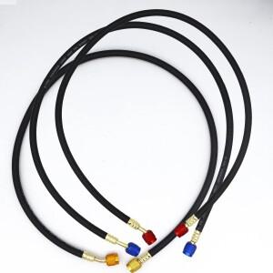 1.8/1m A/C 충전 호스 세트 HVAC 공기 상태 냉매 R12 R22 R502 R134A R410