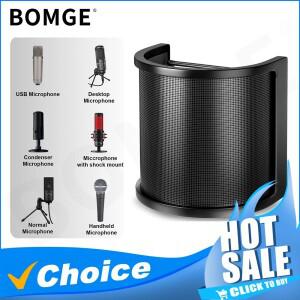 팝필터 PEMOTech 업그레이드된 3겹] 메탈 메쉬 및 폼 에타민 레이어 마이크 윈드스크린 커버 휴대용 쉴드