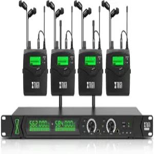 XTUGA RW2090 무선 이어 모니터 시스템 모노 IEM 모니터링2 100 주파수 230피트70m 작동 스테이지 성능