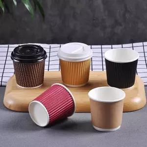 에스프레소 테이크아웃 종이 카페 컵 작은 까페 크래프트