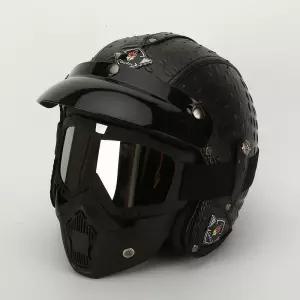 바이크 클래식 헬멧 스페이스 반모 스쿠터 오토바이