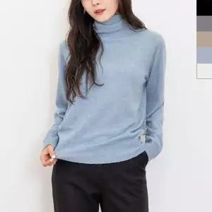 [하프클럽/]D31 여자 목폴라 니트티 1P 캐시미어 티셔츠