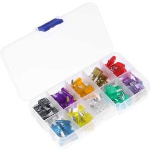 [미국배송] WEITOL 100개 케이스 미니 모듬 자동차 보트 오토바이 트럭 표준 블레이드 퓨즈 키트 2A / 3A 5A 7.5A 10A 15A 20A 25A 30A 35A