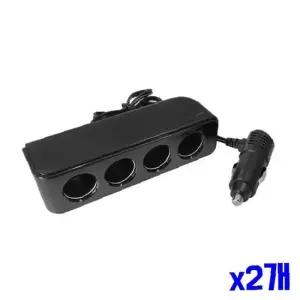 차량용 4구소켓 60cm x2개 시거잭 차량용소켓 시가잭