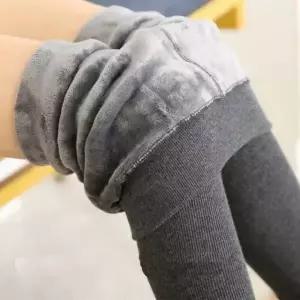 (선택 그레이)하이웨스트 골지스타킹 융털 기모 보온 타이즈 겨울