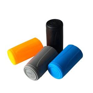 4개의 다양한 색상 실리콘 흔들림 방지 보호 슬리브 무선 마이크 휴대용 배터리 나사 캡 엔드 슬립 홀더 커버 보호기 랜덤