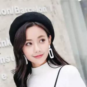 2500 울 앙고라 베레모 겨울 여성 모자 선물 벙거지 털모자