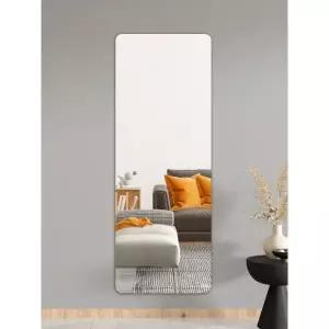 붙이는 미러 거울 아크릴 둥근 모서리 20x60cm 안깨지는 부착형