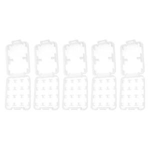 SG 스토어 5PCS SD TF 메모리 카드 케이스 57.7x43x8.4mm 8슬롯 방수 하드 프로텍터 홀더 보관함 2X 및 6X 수용