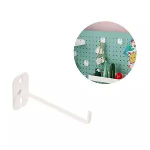 화이트 철제화이트타공걸이 철제 대형고리 타공판고리대 철제봉