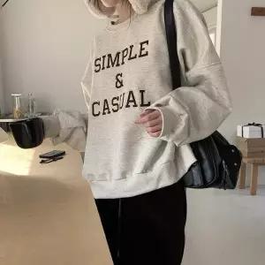 [다잇템] 여성 빅사이즈 가을겨울 포근한 보온 맨투맨_24047305_588872