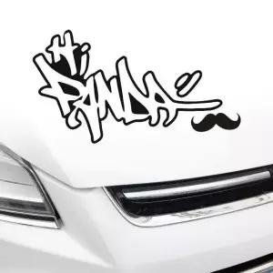 초보운전 차량스티커 수염레터링 차량용수염데 초보운전스티커 (WFKC43D)