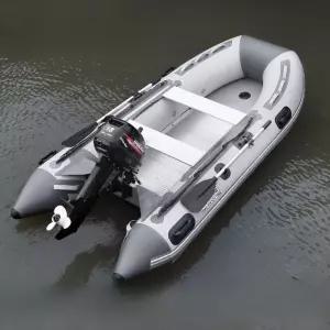 딩기보트 알루미늄 바닥 고무보트 돌격보트 회색