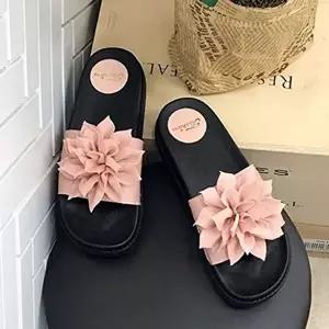 [엄지척]플로라 푹신한 여성 여름 EVA 슬리퍼 굽높이 핑 GWM