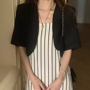 트렌디한 여성 린넨 볼레로 레이어드 여름 자켓 (KYR-WCA18CE)