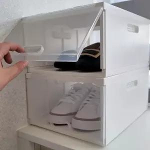 신발 수납 정리대 2팩 슈즈랙 정리함 다양한 보관 용기 (WFKD3A8)