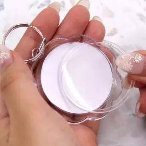 [라일리] Rly bns 투명 포카 증명사진 키링 꽃