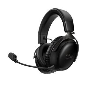 [미국배송] PC PS5 PS4용 HYPERX CLOUD III 무선 U2013 게이밍 헤드셋 최대 120시간 배터리 2.4GHZ 무선 DTS 공간 오디오 53MM 앵글 드라이버 메모리 폼 내구성 있는 프레임 10MM 마이크 블랙