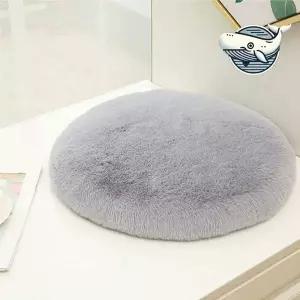사무실 식탁 책상 의자 예쁜 밍크 원형 방석
