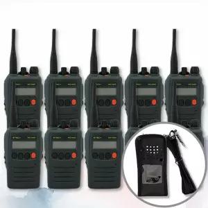 ETECH 이테크 NIS-400D NIS400D 고출력 업무용 디지털 무전기 + 고급 가죽케이스 10대 세트 