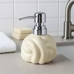 고품질 모던 쉐입 세라믹 디스펜서(320ml) 크림 욕실디스펜서 (WFKDVT2)