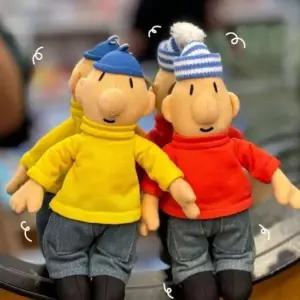 고품질 패트와 매트 커플 인형 우정 열쇠고리 미니 피규어 키링 (WFKE0I7)