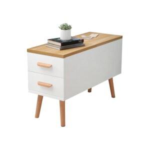 협탁 선반 보조 라탄 바테이블 수납 미니협탁 틈새 거실 탁자 보조협탁 흰색 소파 침대