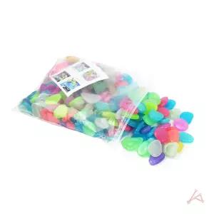 200p 유디씨티 혼합색상 야광돌 어항돌 해리 바닥재 조경용 장식 컬러 어항용 인조자갈 수조꾸미기 하하샵